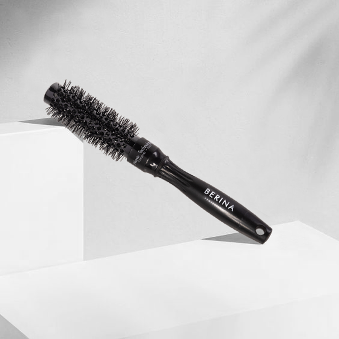 Berina Professional Volumize Round Brush 25mm | Adds Volume & Tight Curls | Ideal for Short Hair, 25 MM