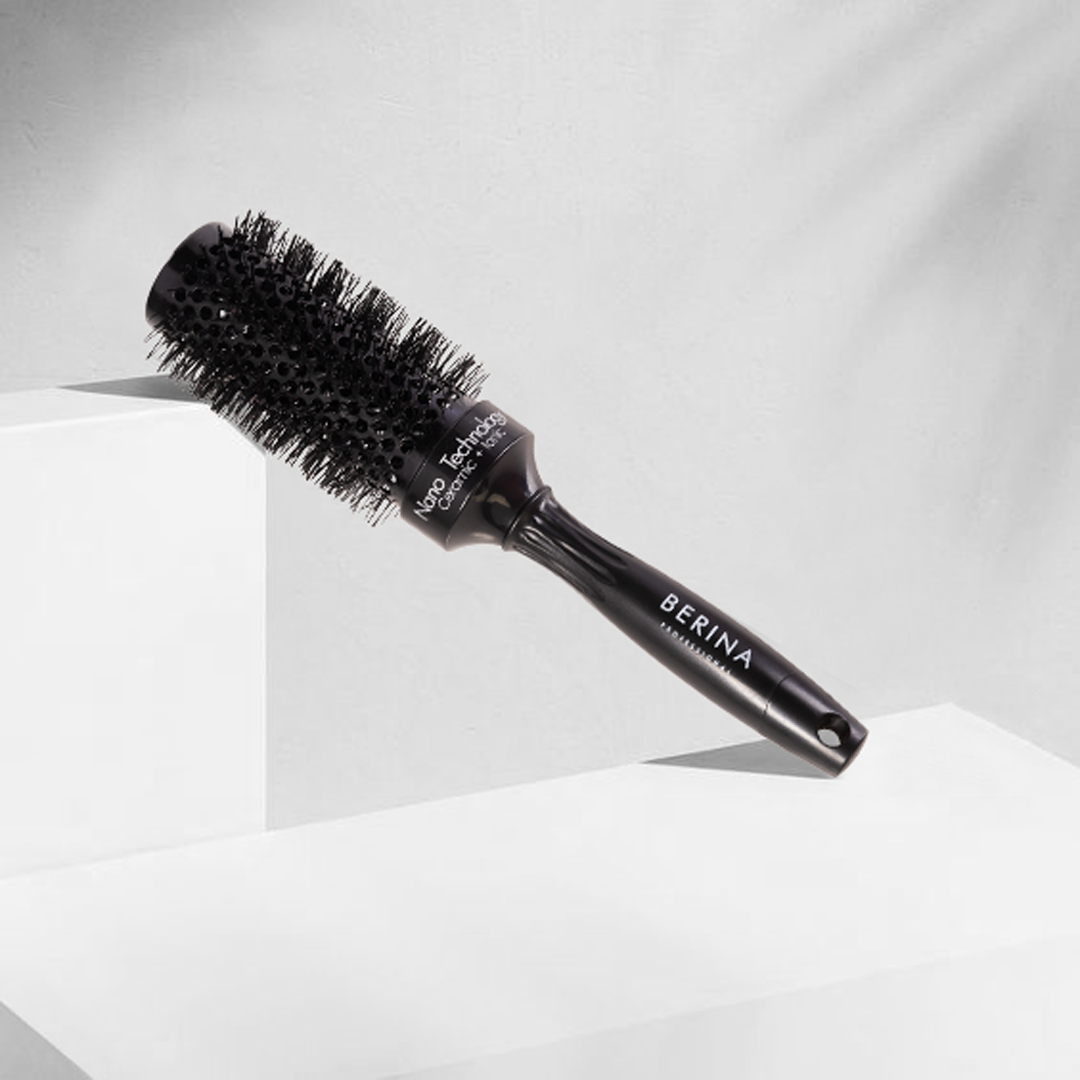 Berina Professional Volumize Round Brush 43mm | Adds Volume & Smooth Finish | Ideal for Medium Hair, 43 MM