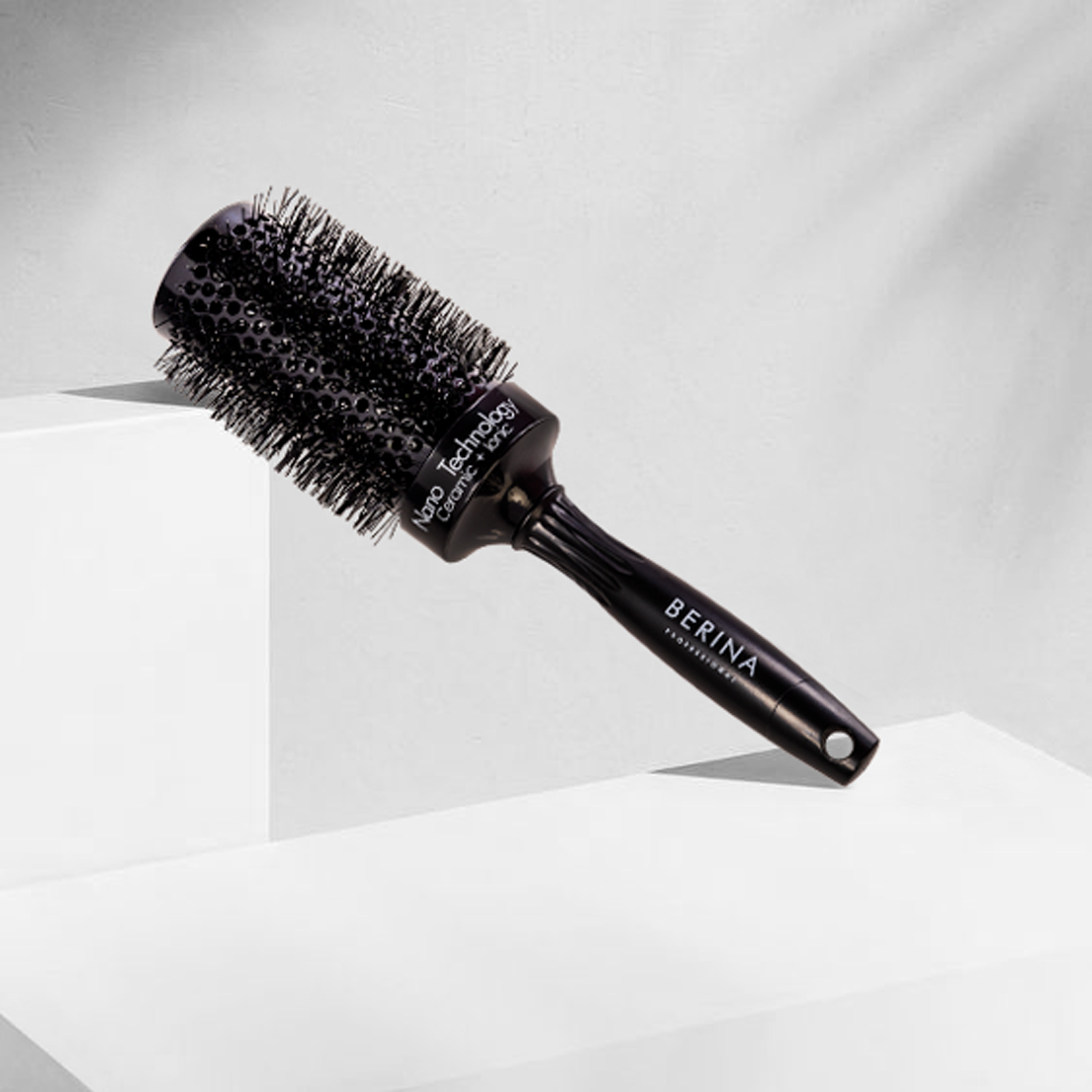 Berina Professional Volumize Round Brush 53mm | Adds Volume & Bounce | Ideal for Long Hair, 53 MM