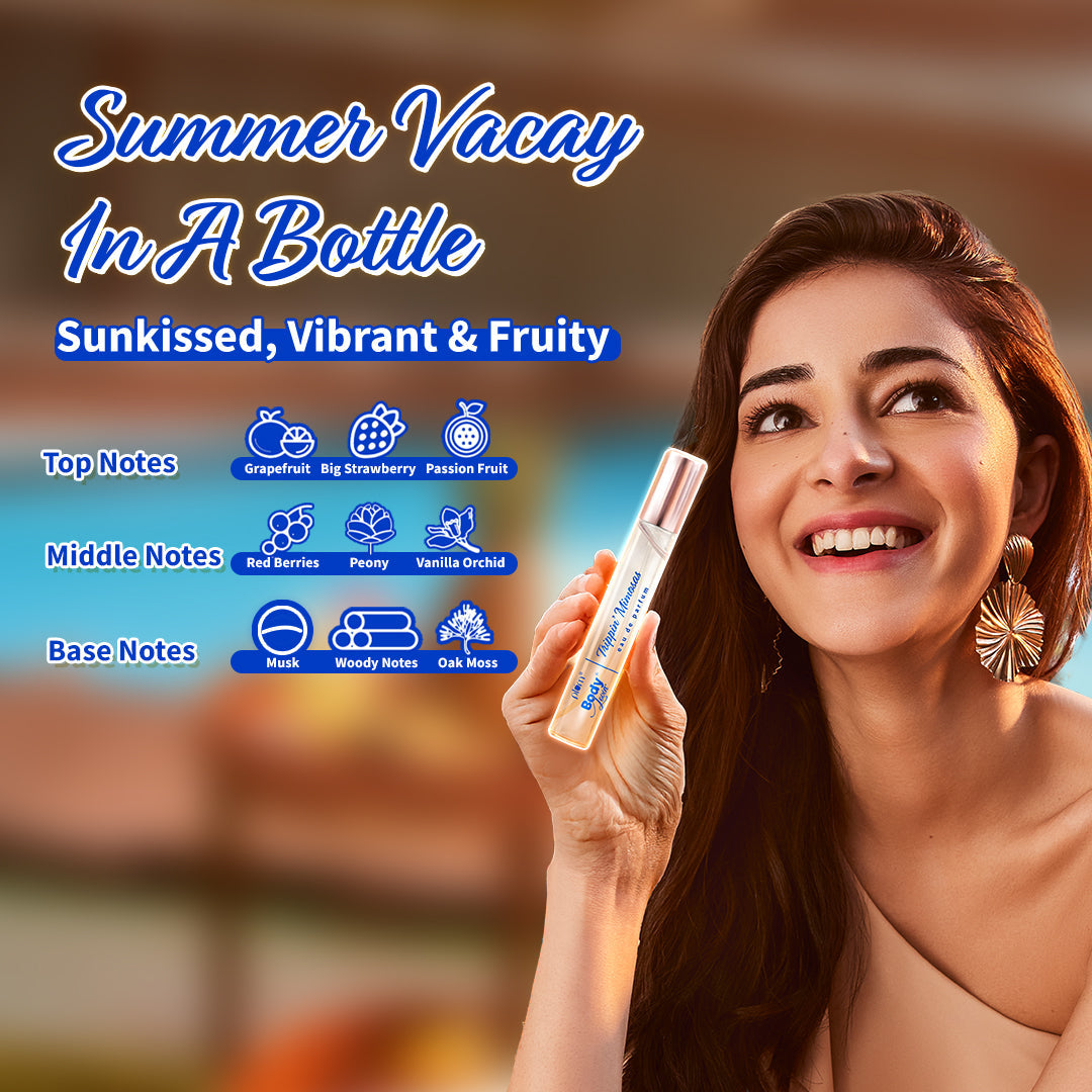 Plum Trippin Mimosas Eau De Parfum (Perfume) by Plum BodyLovin' | Long Lasting | Travel-Friendly | Citrusy Fragrance | Luxury Perfume, 15ml