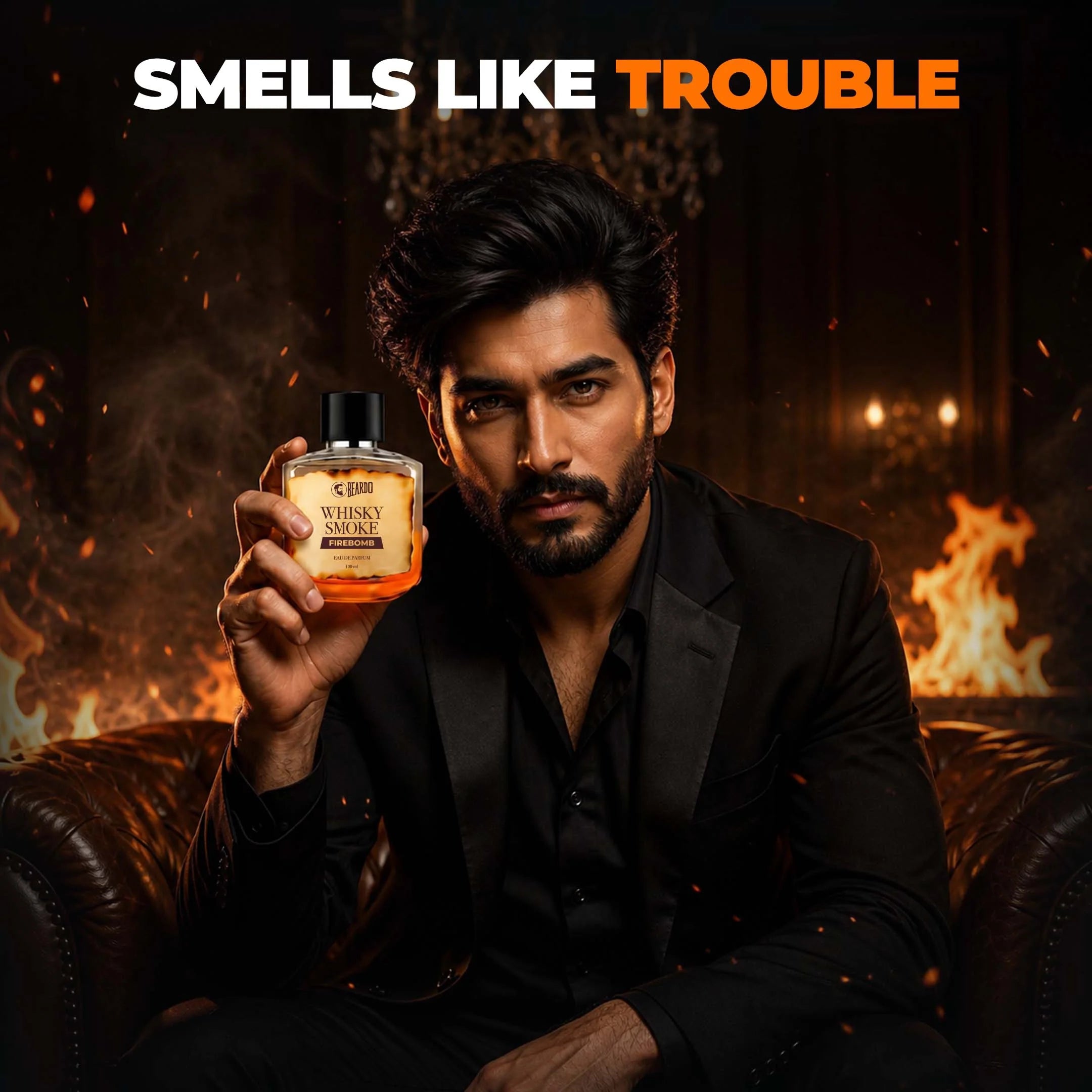 Beardo Whisky Smoke Firebomb EAU DE PARFUM, 100ml - Image 3 - Buy from Indicrest