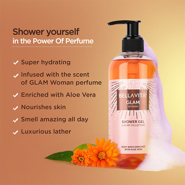 GLAM Woman Shower Gel - 500ml - Image 3 - Indicrest