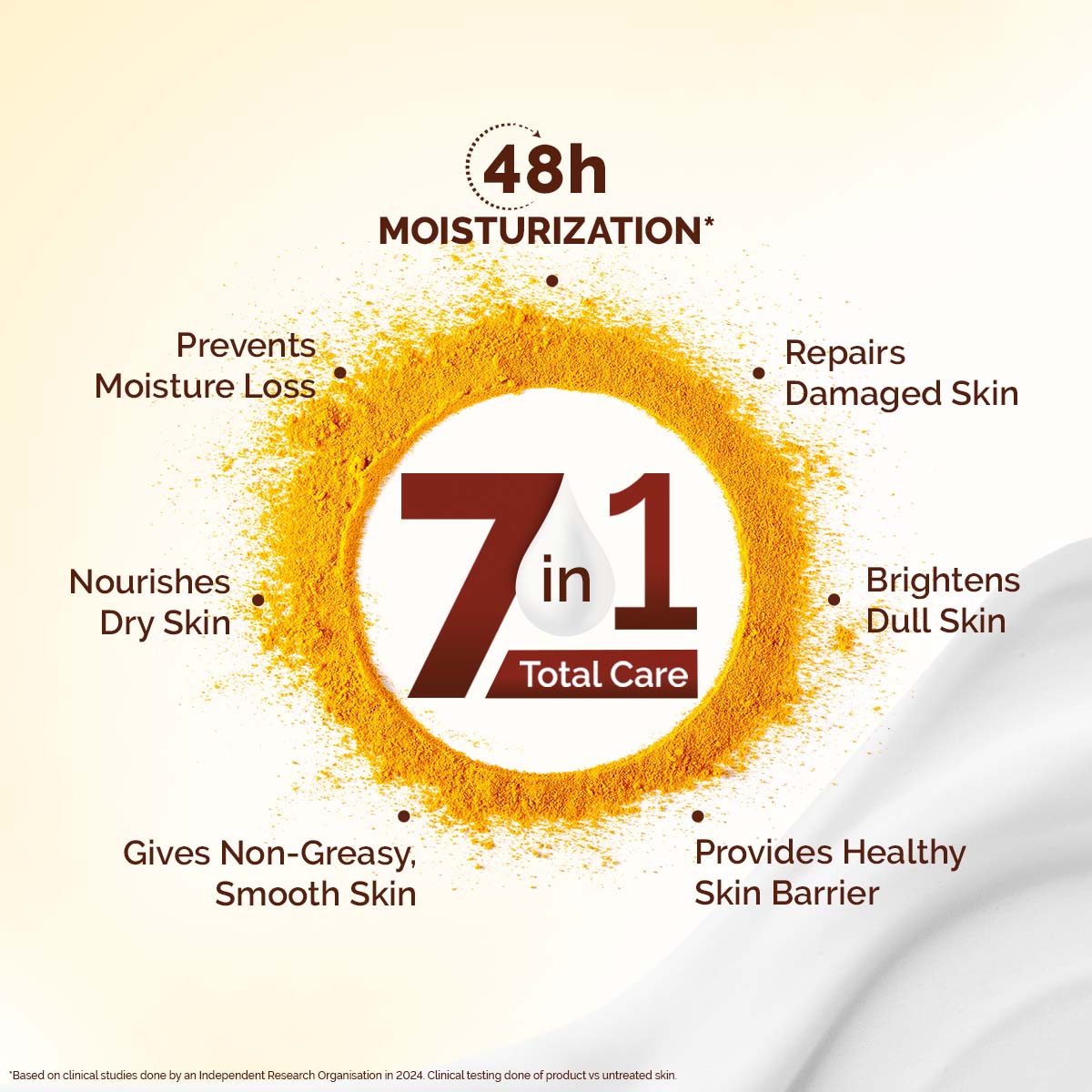 Mamaearth Ubtan Moisturizing Body Lotion with Turmeric & Saffron for Glowing Skin, 600ml - Image 3 - Buy from Indicrest