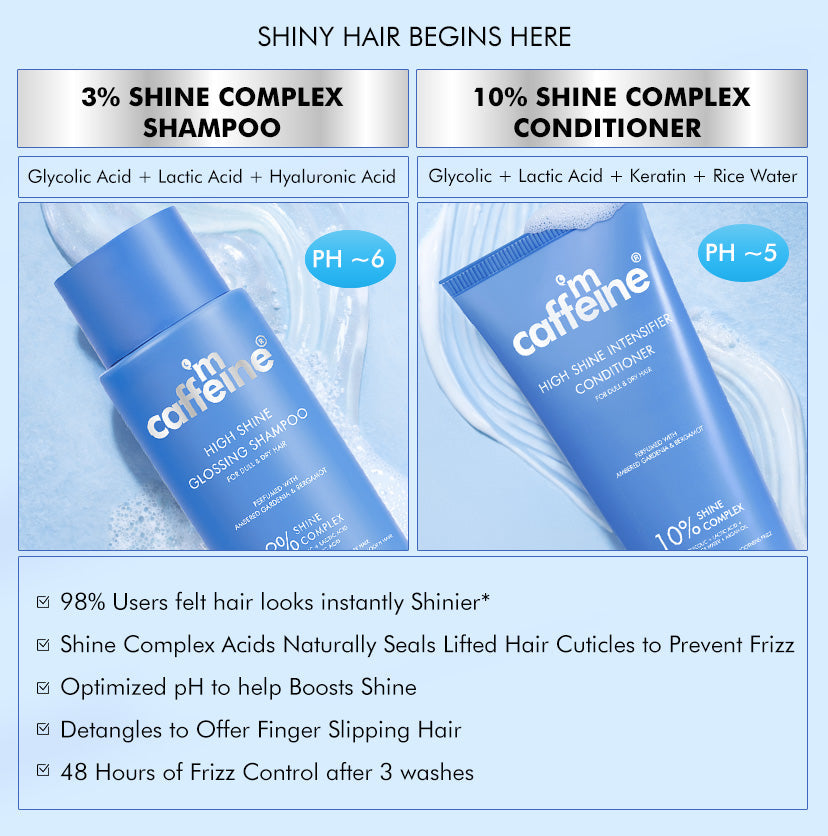Mcaffeine Glass Hair Wash Duo | New Shine Complex - Image 3 - Buy from Indicrest