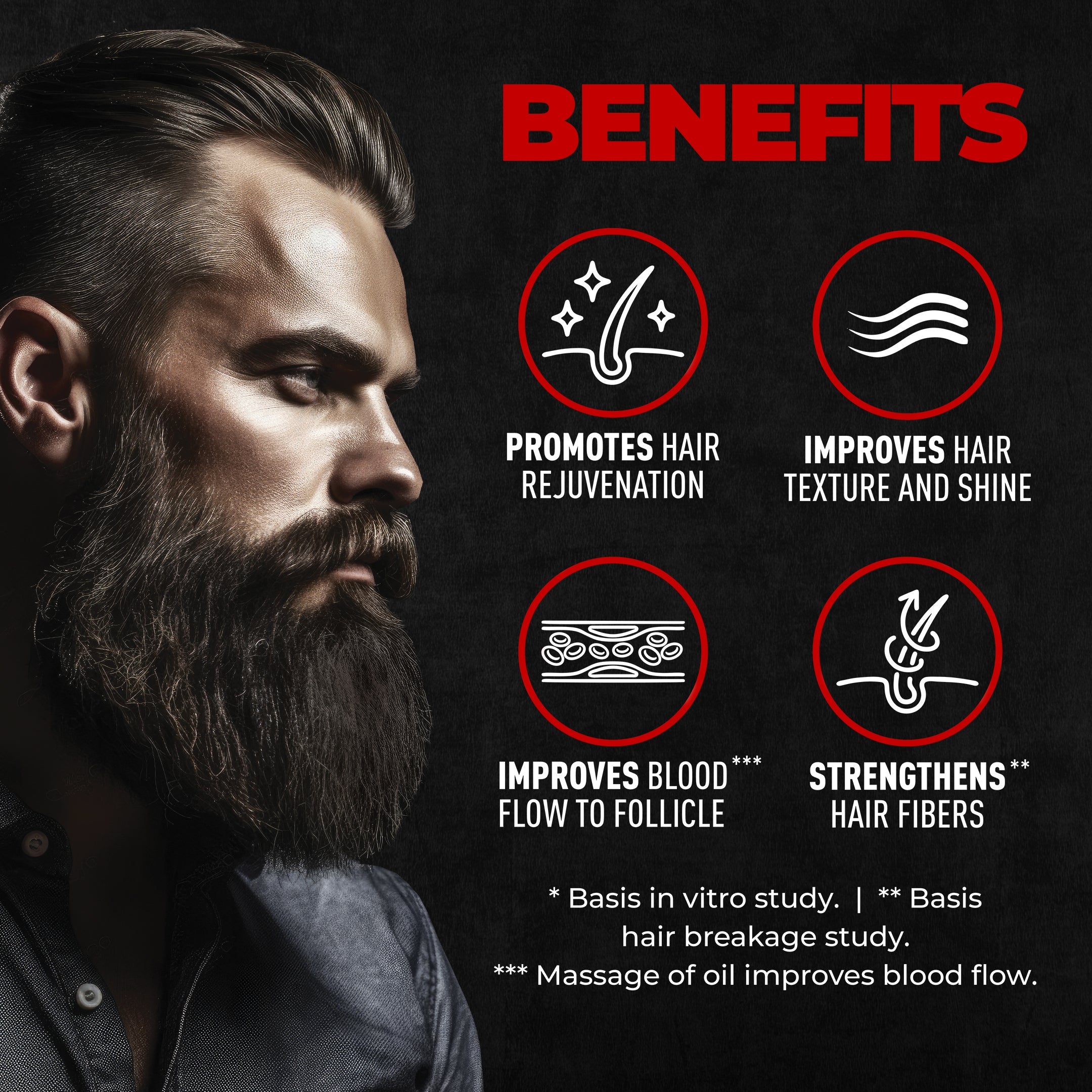 Beardo Beard & Hair Growth Oil, Pack of 3 - Image 3 - Buy from Indicrest