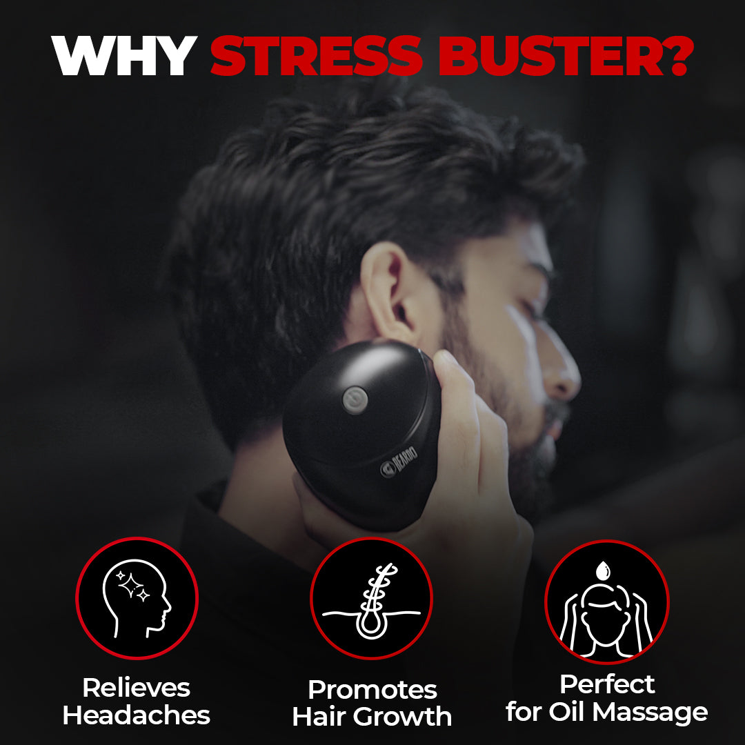 Beardo Stress Buster Electric Scalp Massager - Image 3 - Buy from Indicrest