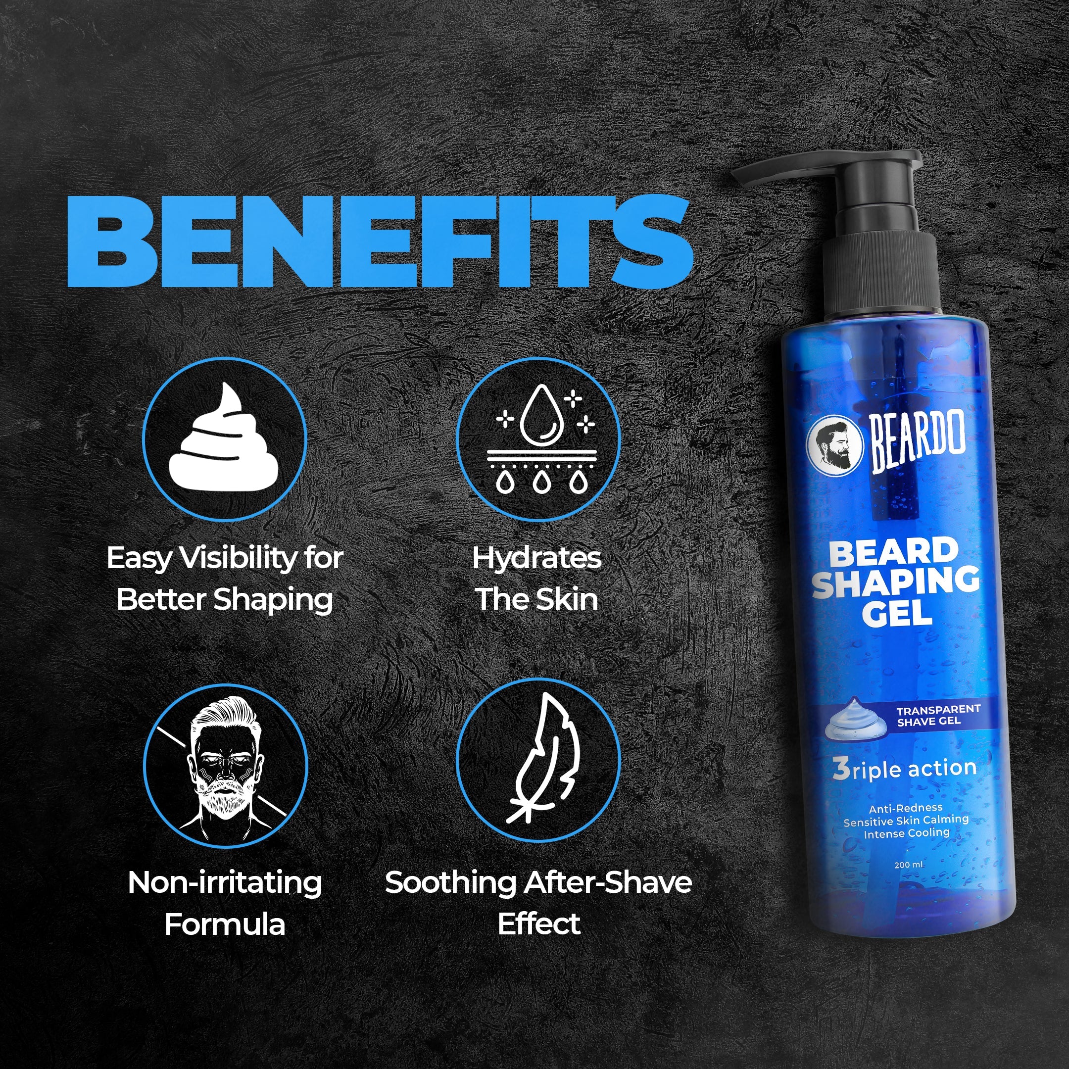 Beardo Beard Shaping Gel, 200ml - Image 2 - Buy from Indicrest