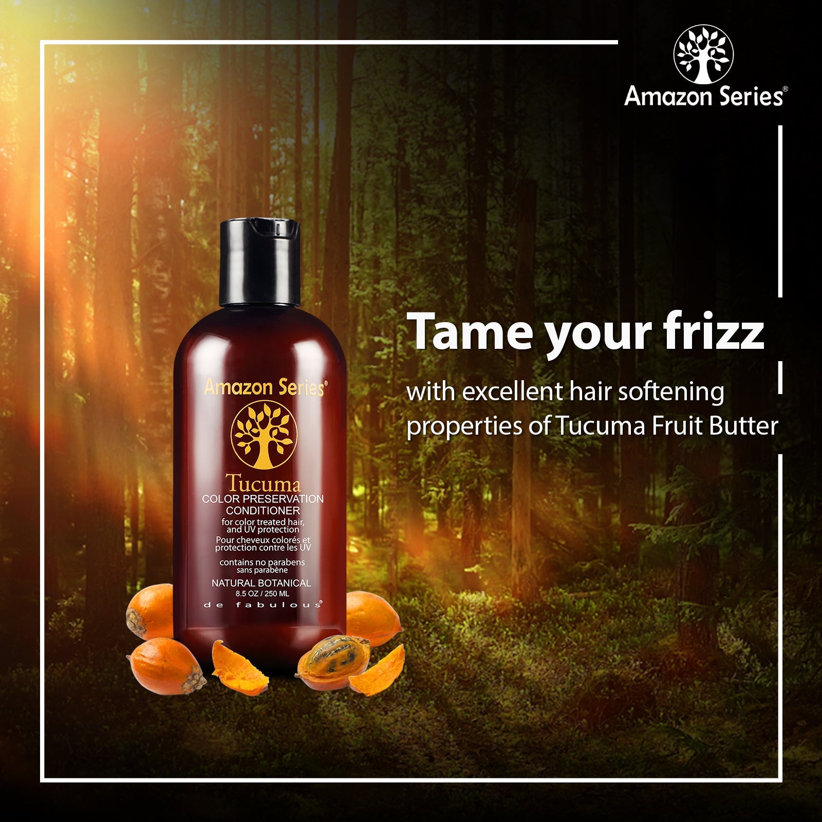 De Fabulous Amazon Series Tucuma Color Preservation Conditioner 250ml - Image 3 - Buy from Indicrest