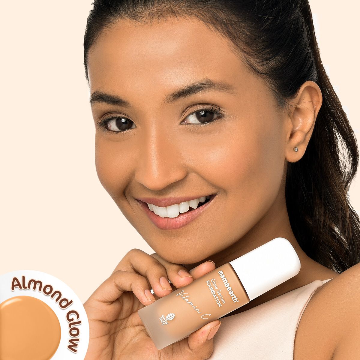 Mamaearth Glow Serum Foundation, 30ml | Almond Glow - Image 2 - Buy from Indicrest