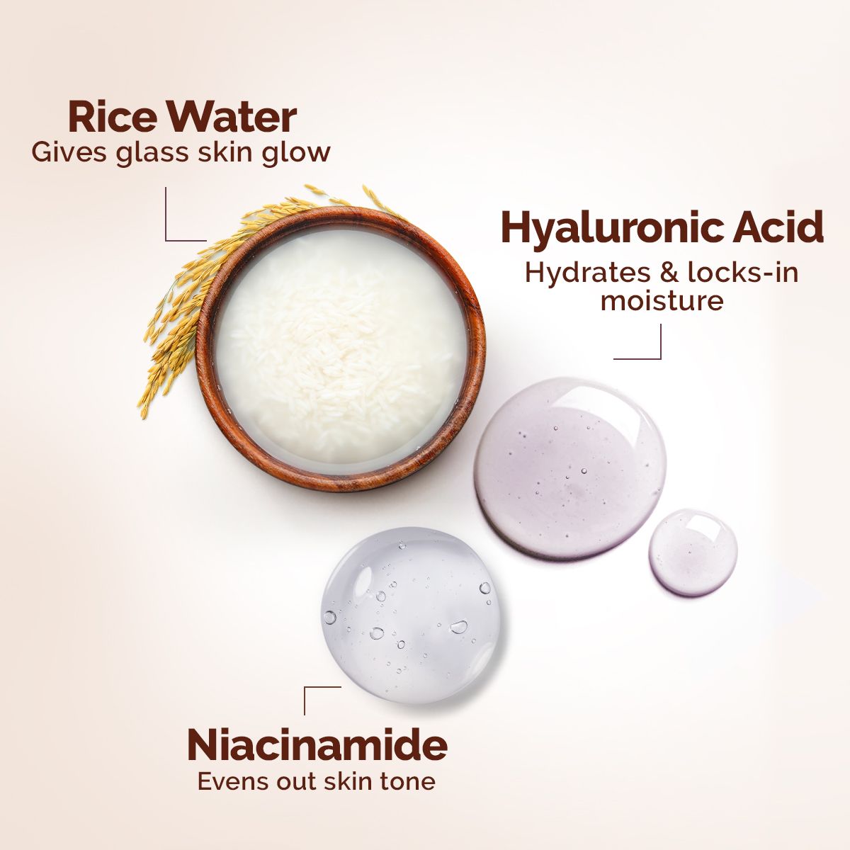 Mamaearth Rice Water Dewy Active Serum With Rice Water & 10% Niacinamide For Glass Skin, 10 ml - Image 3 - Buy from Indicrest