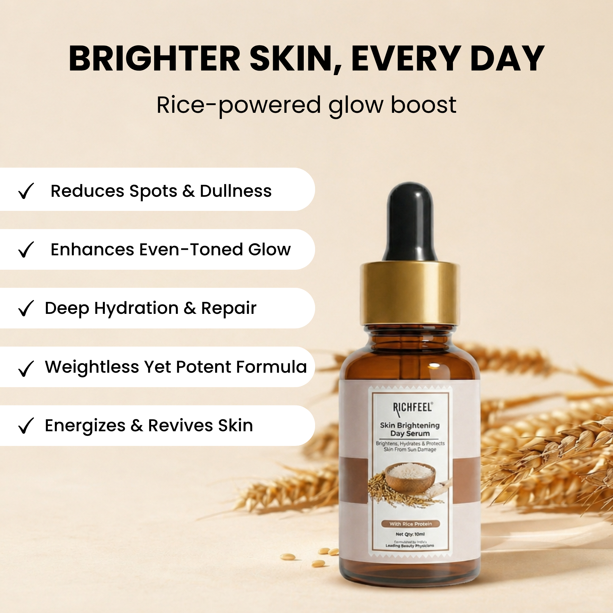 Richfeell Skin Brightening Day Serum 10 Ml - Image 3 - Buy from Indicrest