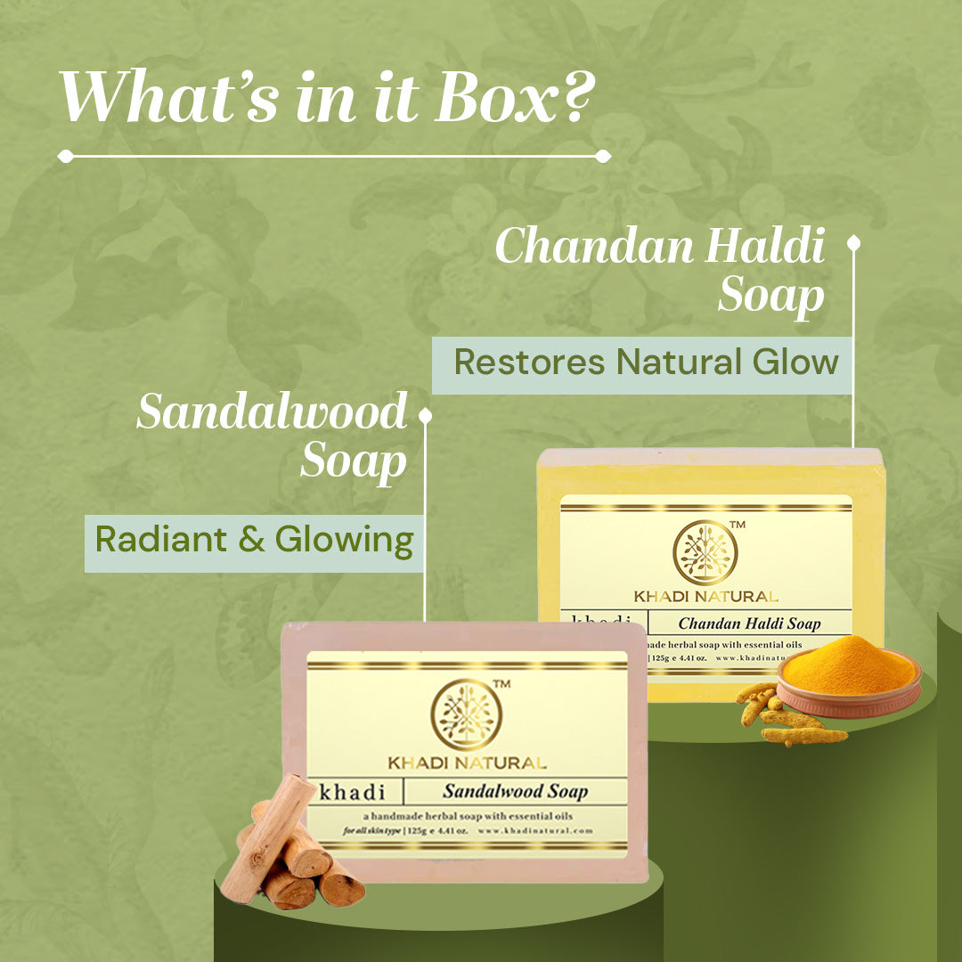 Khadi Natural Ayurvedic Soap Kit Combo Pack Of 4 – 100gm Each - Image 2 - Buy from Indicrest