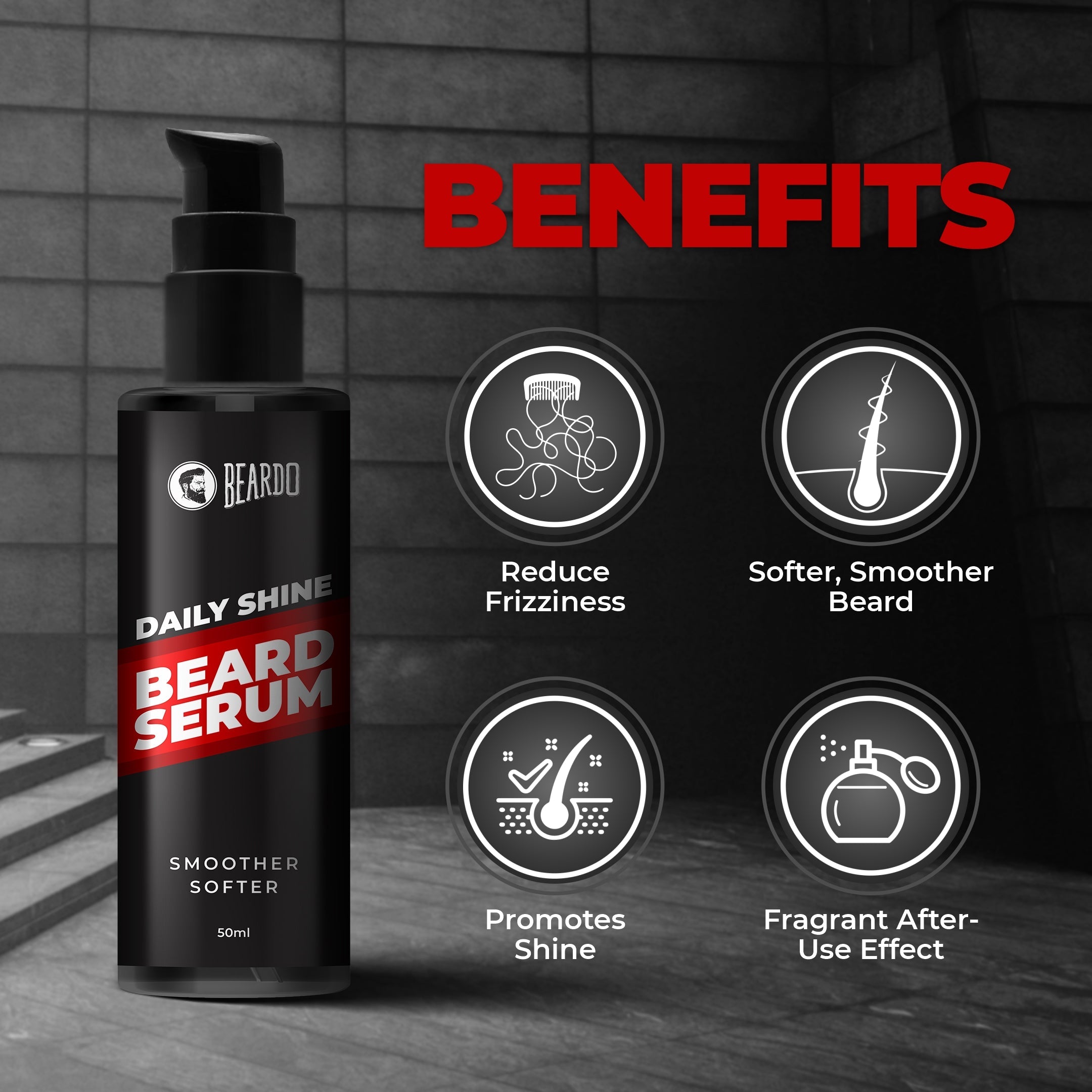 Beardo Beard Serum, 50ml - Image 2 - Buy from Indicrest