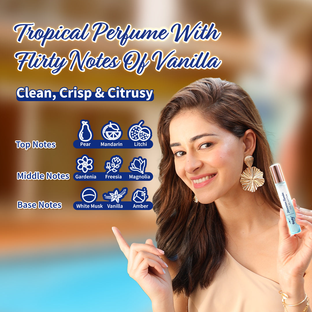 Plum Hawaiian Rumba Eau De Parfum (Perfume) by Plum BodyLovin' | Fresh Beachy Fragrance | Long Lasting | Easy To Carry, 50ml