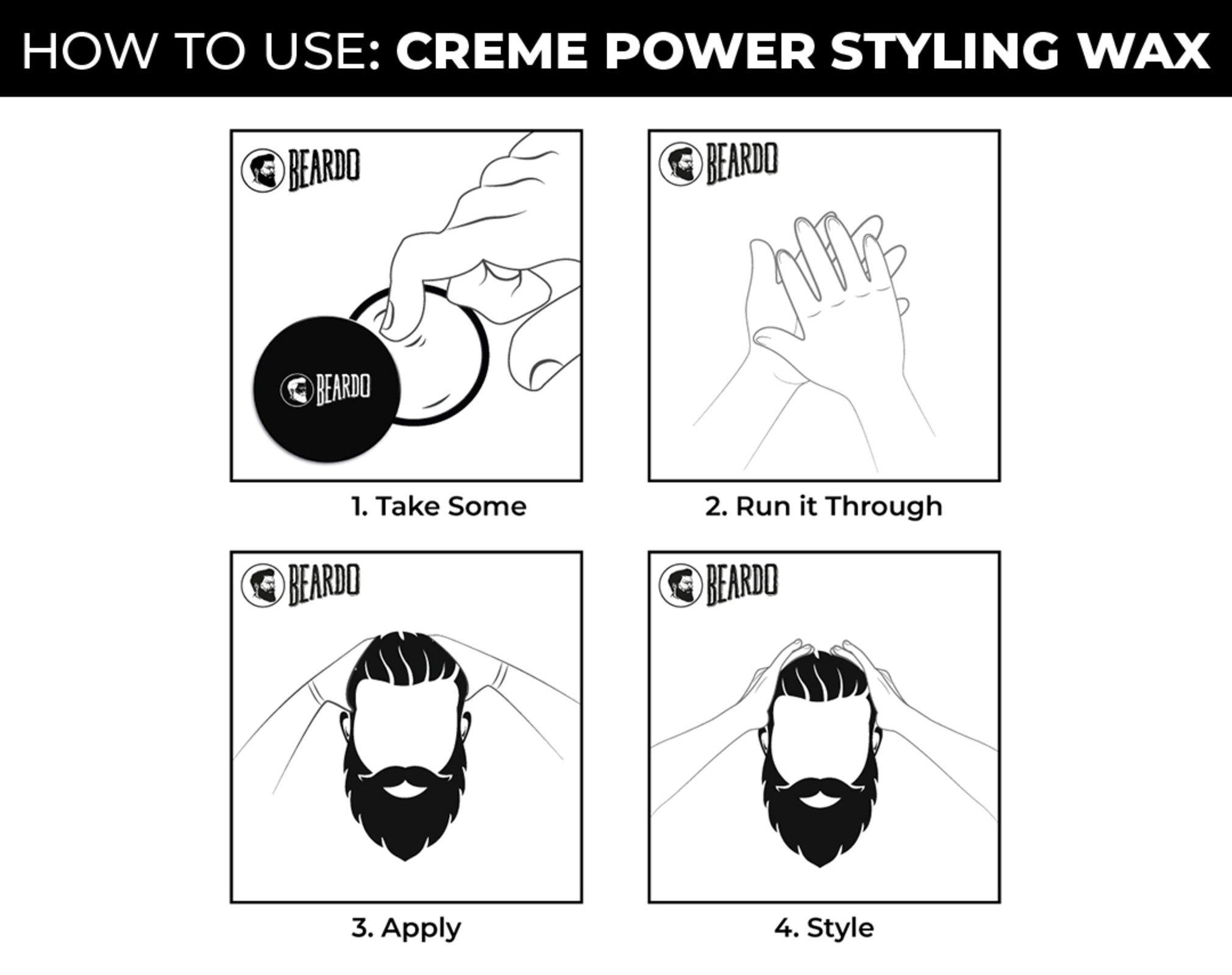 Beardo Creme Power Styling Wax, 75g - Image 2 - Buy from Indicrest
