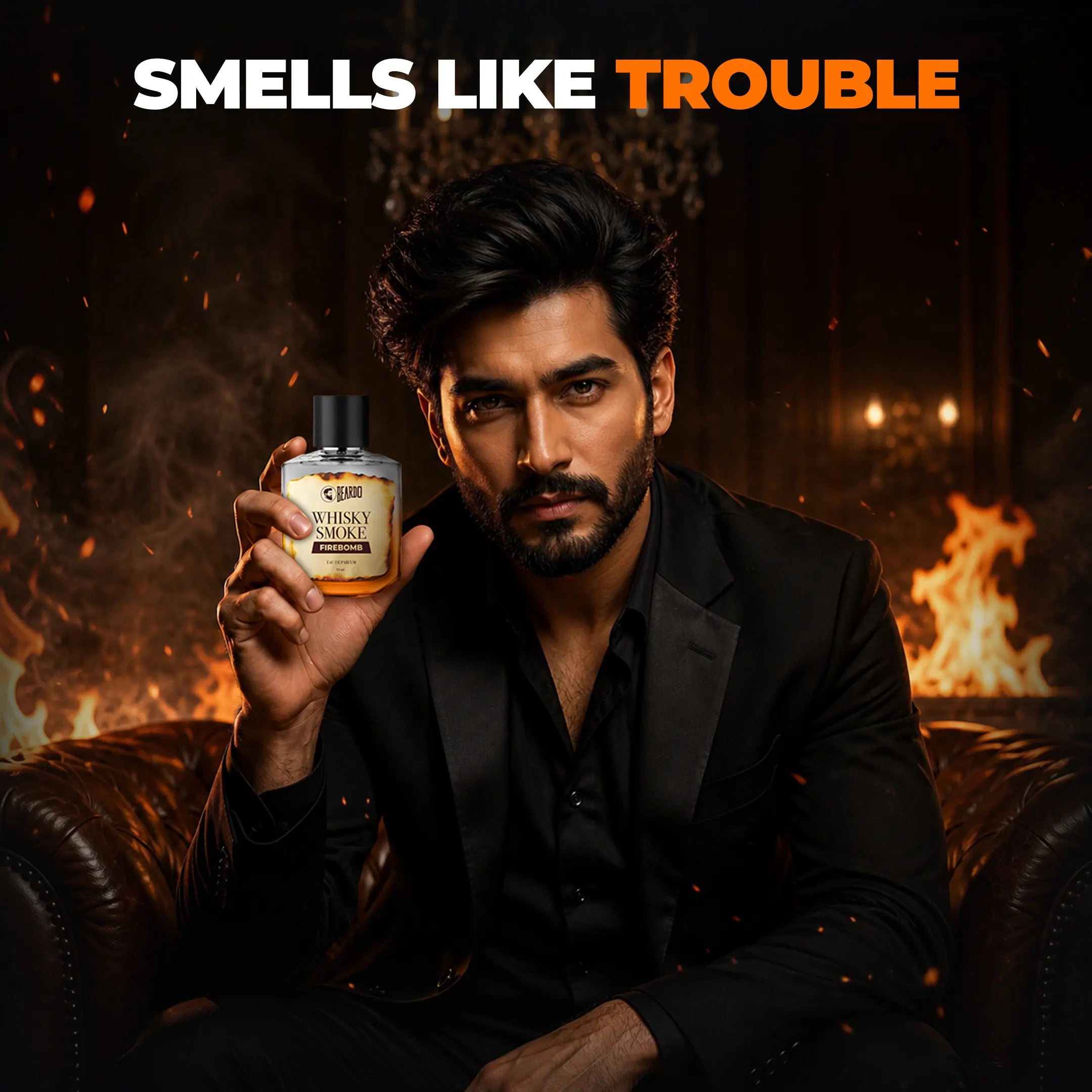 Beardo Whisky Smoke Firebomb EAU DE PARFUM, 50ml - Image 3 - Buy from Indicrest