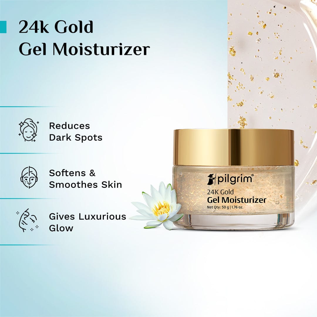 Pilgrim 24K Gold Gel Moisturizer, 50g - Image 3 - Buy from Indicrest
