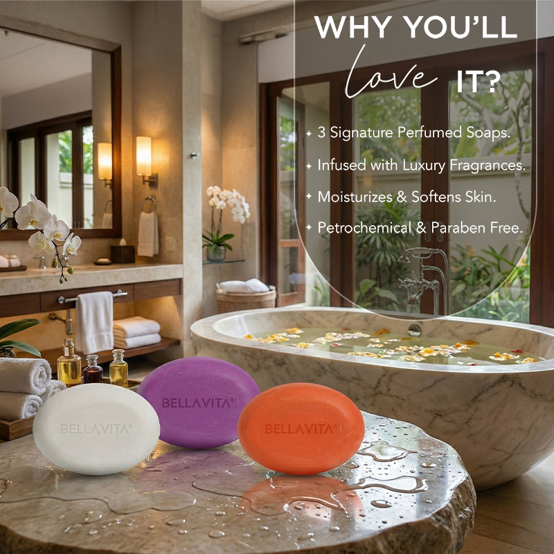 Perfumed Bathing Bar (Soap) For Women - 3 x 100g - Image 3 - Indicrest