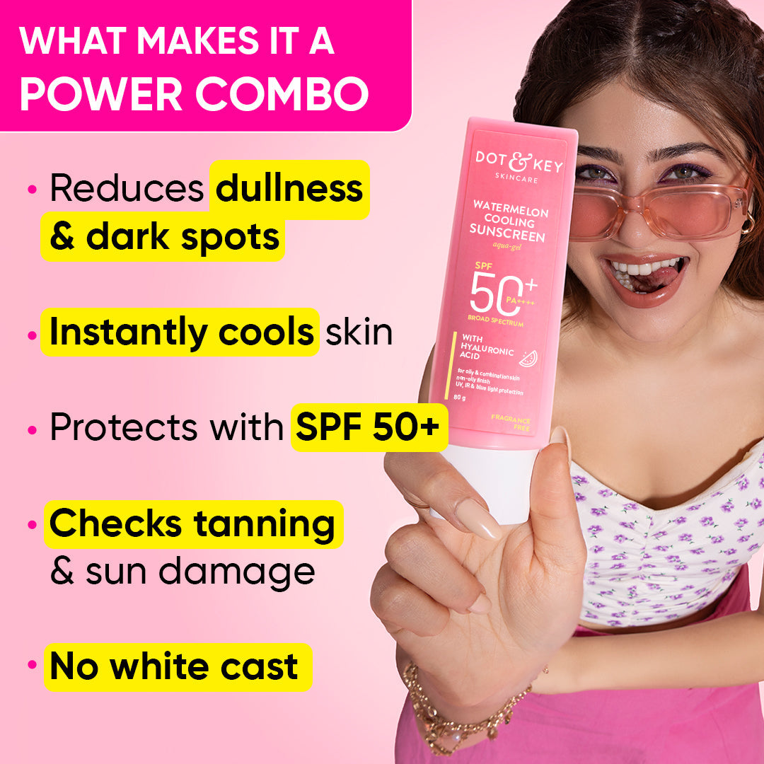 Dot & Key SPF 50+ Ultra Light Sunscreen Duo, 50g+50g