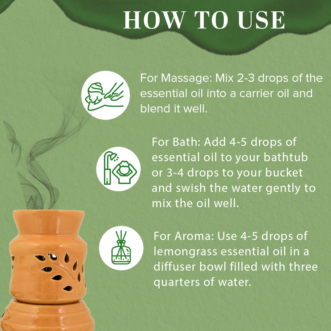 Khadi Natural Lemongrass - Pure Essential Oil - 15ml - Image 4 - Buy from Indicrest