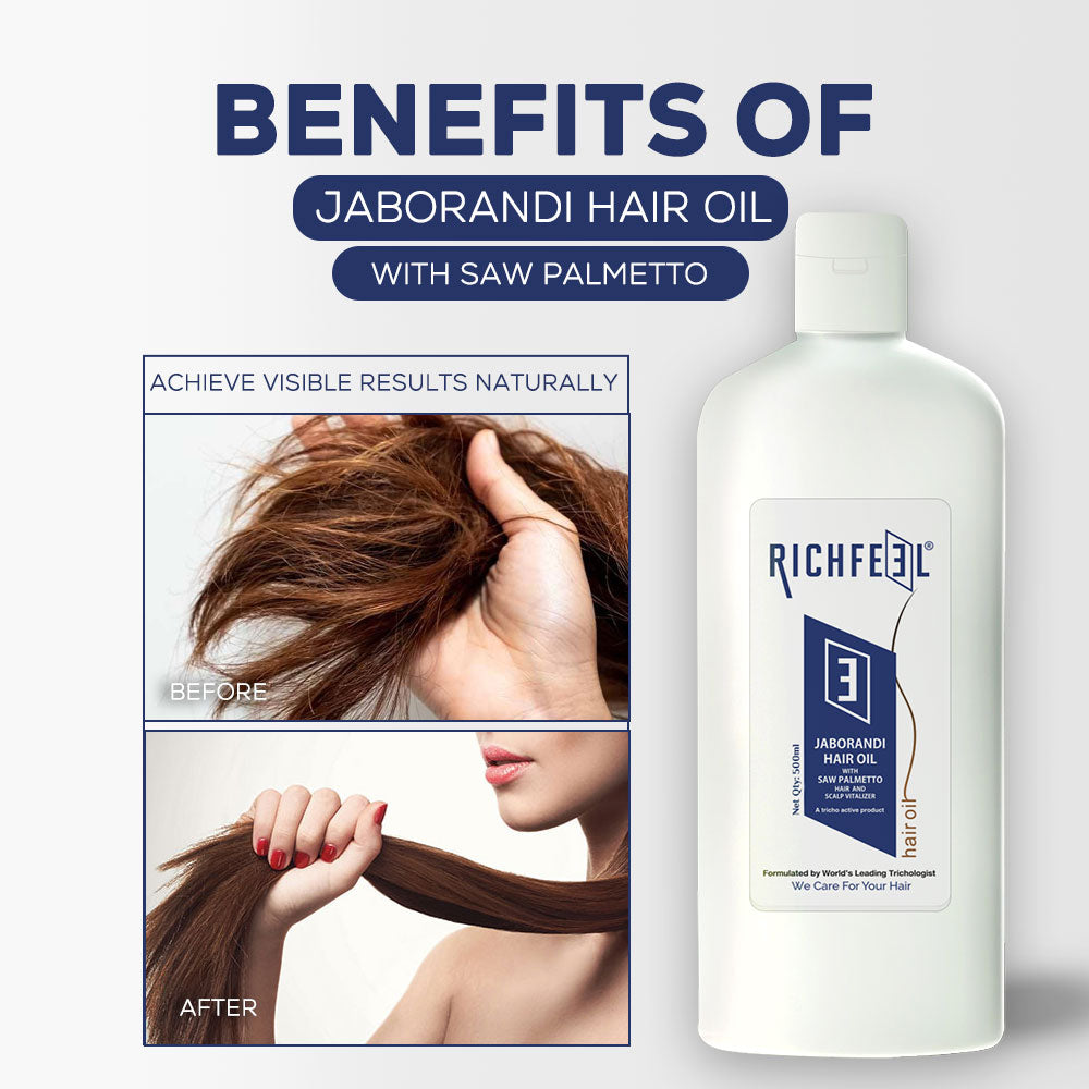 Richfeell Jaborandi Hair Oil With Saw Palmetto 500 Ml - Image 3 - Buy from Indicrest