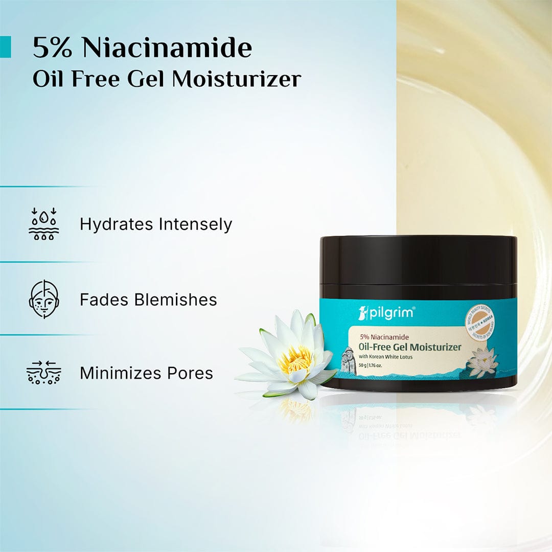 Pilgrim 5% Niacinamide Oil-Free Gel Moisturizer, 50g - Image 3 - Buy from Indicrest
