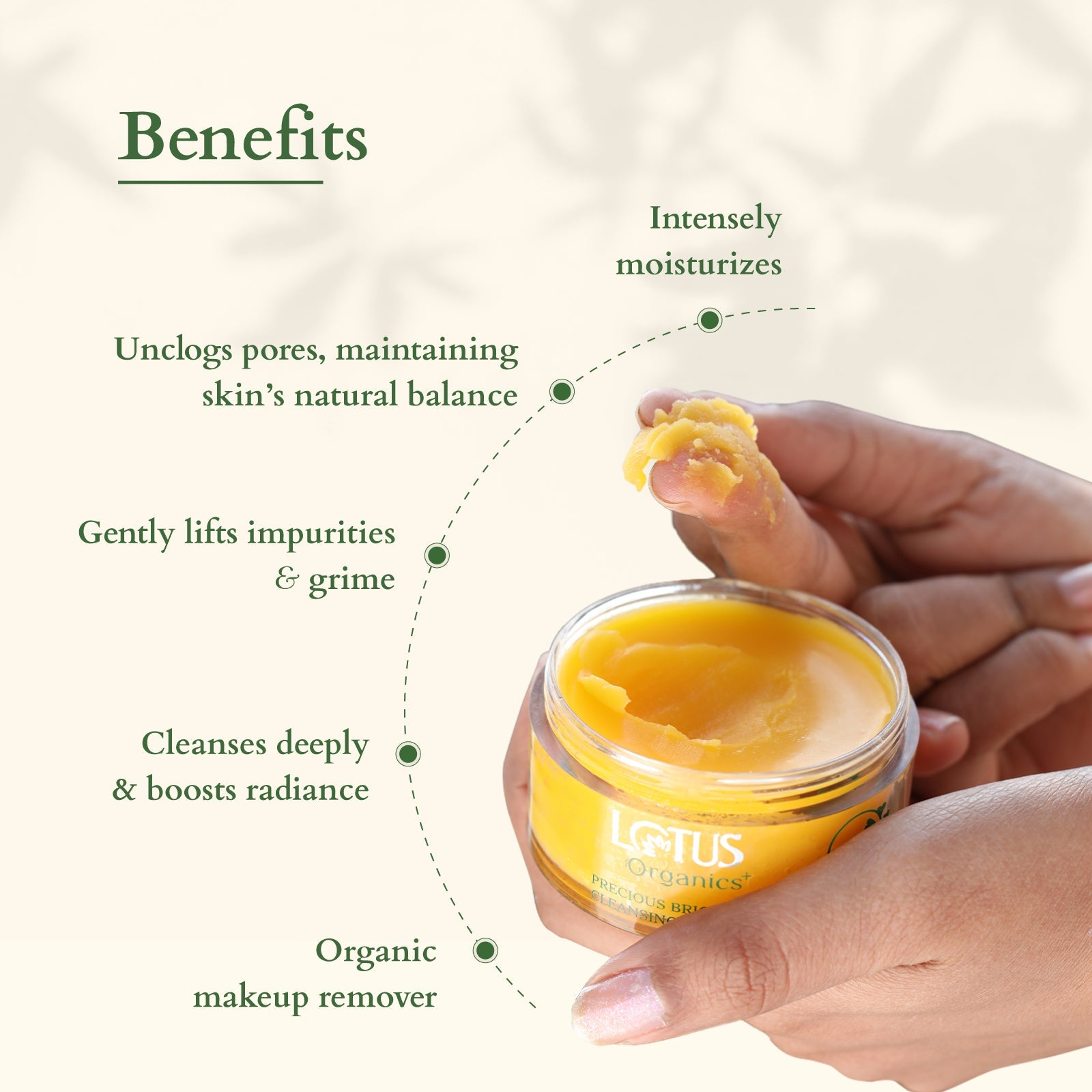 Lotus Herbals Precious Brightening Cleansing Balm, 50g