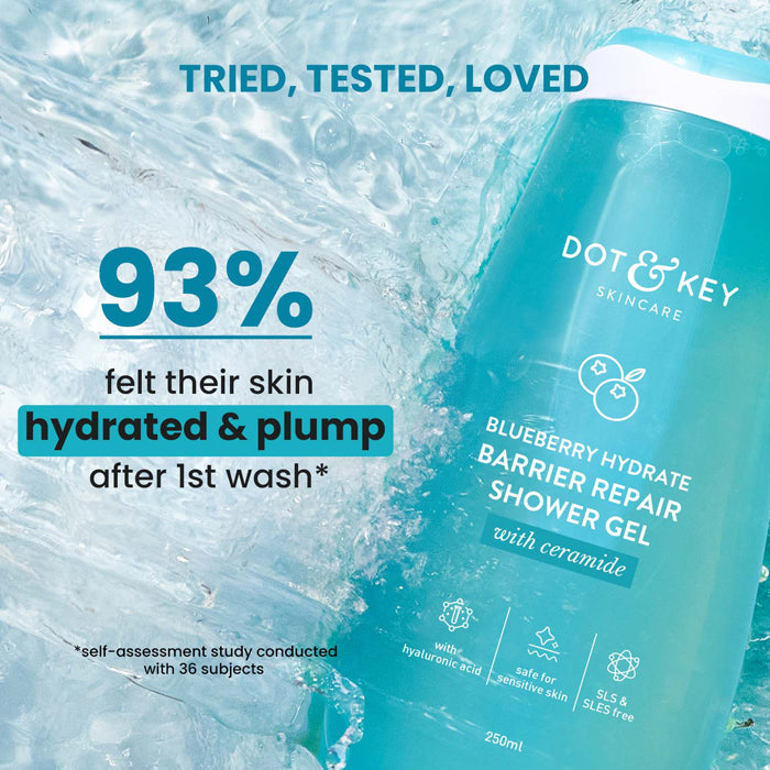 Dot & Key Barrier Repair Hydrating Shower Gel for Dry Skin, 250ml