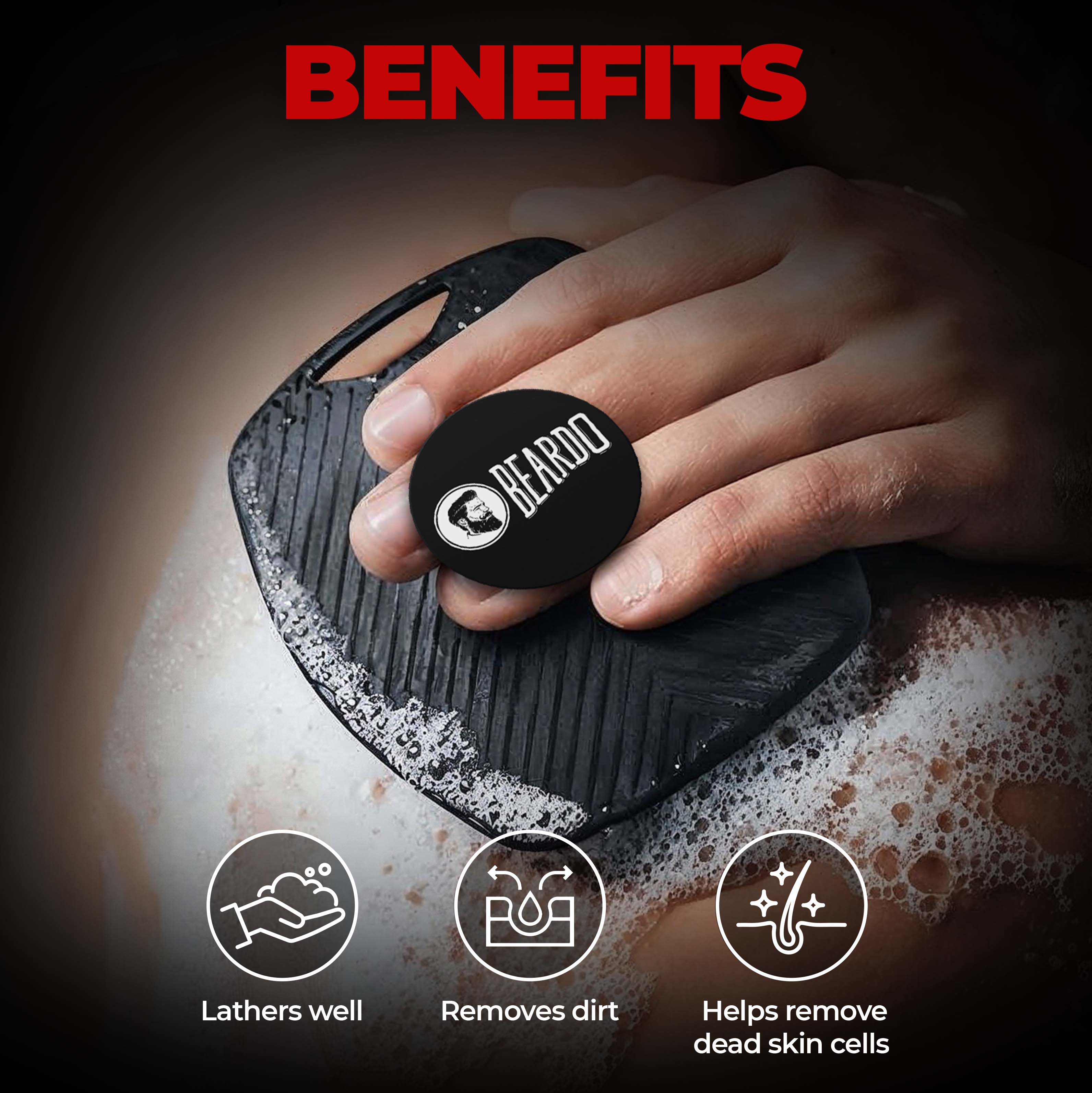 Beardo Deep Cleansing Silicone Body Scrubber - Image 3 - Buy from Indicrest