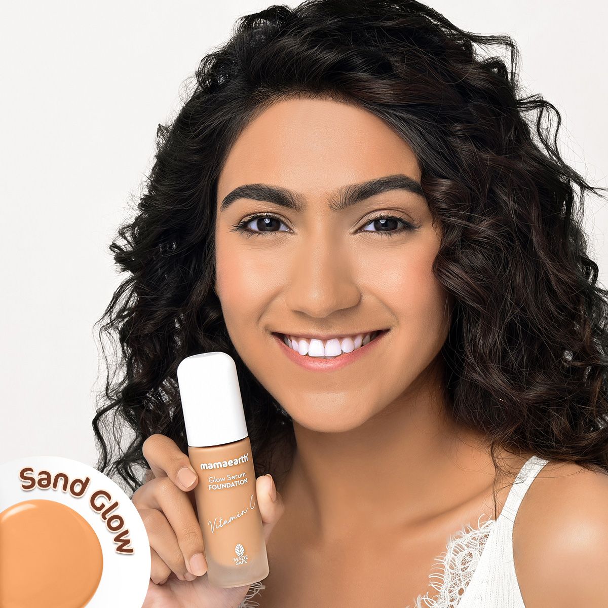 Mamaearth Glow Serum Foundation, 30ml | Sand Glow - Image 2 - Buy from Indicrest