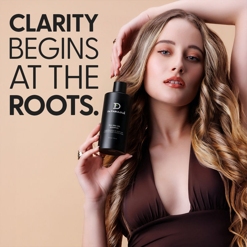 De Fabulous Tea Tree Oil Sulphate Free Shampoo For Scalp Health - All Hair Types, 250ml