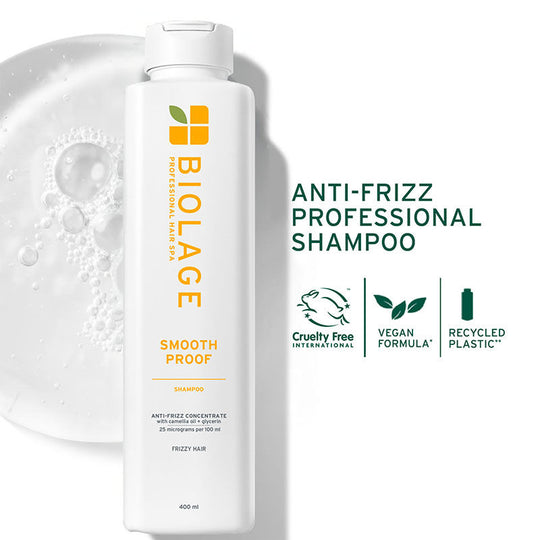 Biolage Smoothproof Professional Shampoo for Dry and Frizzy Hair, 72 HRS FRIZZ CONTROL, 400ml Buy at Indicrest