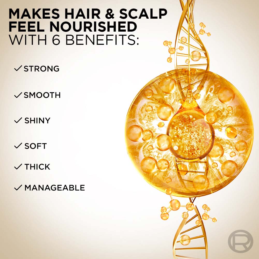 L'Oreal Paris Extraordinary Oil Hair Combo For Shiny & Frizz Free Hair Shampoo, 650ml + Conditioner, 180ml + Serum, 30ml, 3 pieces Buy at Indicrest Image 3