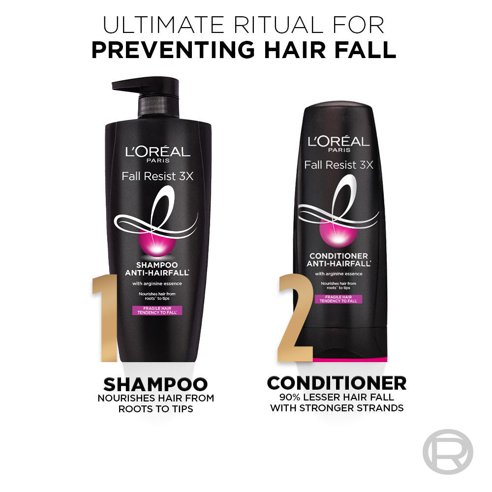 L'Oreal Paris Fall Resist 2 Step Combo for Hair Fall Control - Shampoo, 650ml + Conditioner, 180ml, 2 pieces Buy at Indicrest Image 6