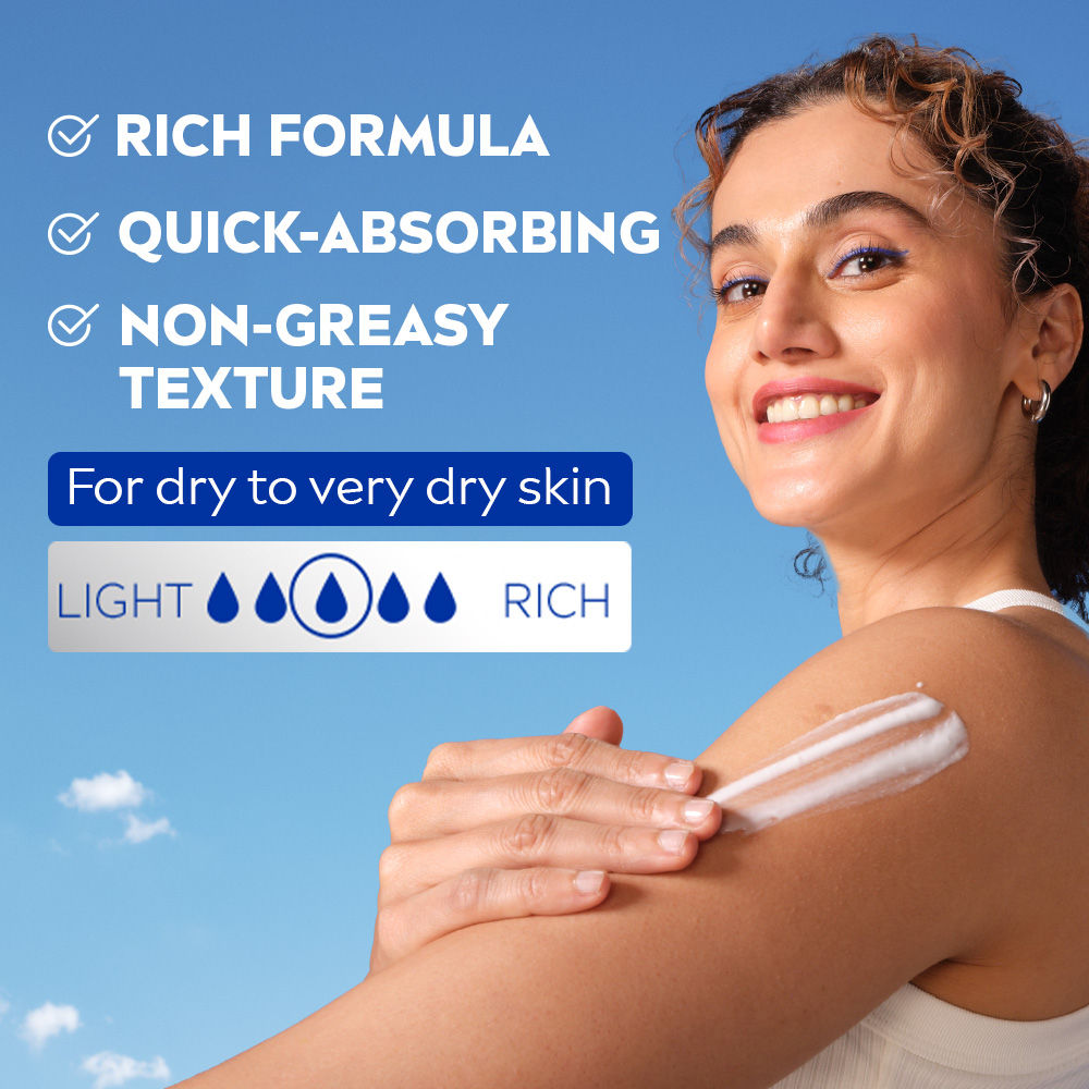 Nivea Shea butter BODY LOTION - 5 in 1 COMPLETE CARE for 48H Moisturised Skin (Dry Skin), 200ml Buy at Indicrest Image 4