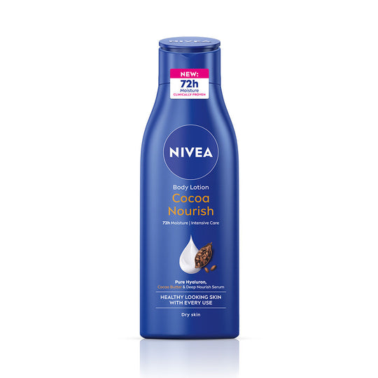Nivea 48H Deep Moisture Care Cocoa Butter & Vit E Body Lotion For Very Dry Skin, 200ml
