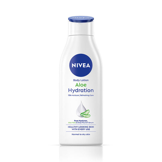 Nivea 100% NATURAL ALOEVERA Body lotion- 5 in 1 COMPLETE CARE for 48H Refreshing moisturization, 200ml