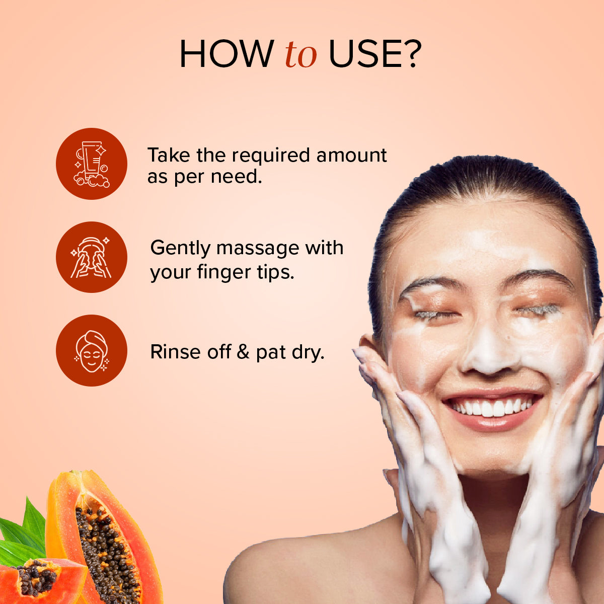 Khadi Natural Papaya Face Wash SLS & Paraben Free - 100gm - Image 4 - Buy from Indicrest