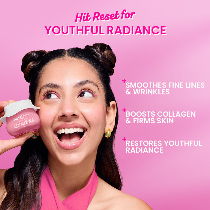 Dot & Key Retinol Night Repair Cream with Ceramides, 60ml