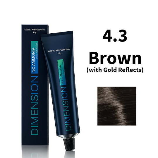 Godrej Professional Dimension No Ammonia Cream Hair Colour Gold Reflects 4.3 - Brown (with Gold Reflects) 70g Buy at Indicrest