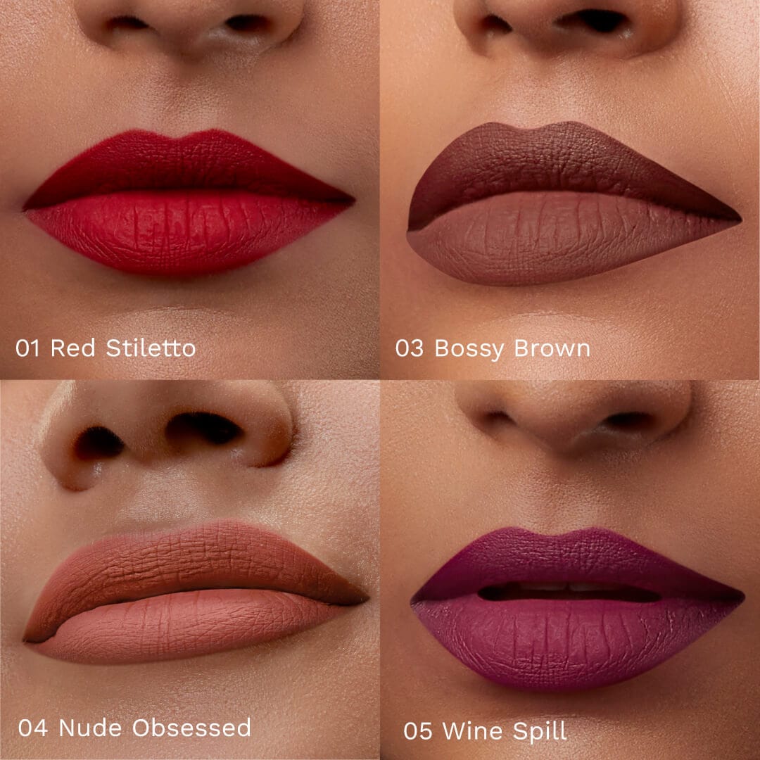 pilgrim matte me up liquid lipstick 4 in 1 pack minis always on top   Image 3   Buy from Indicrest
