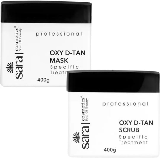 Sara Oxy D-Tan Mask and Scrub Pack For Instant De-Tan Removal and Acne Prone Free skin, 800g - Buy from Indicrest