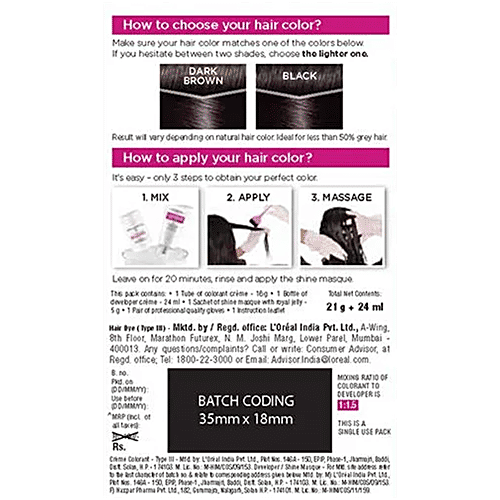 L'Oreal Paris Casting Creme Gloss 200 Ebony Black – 45g Small Pack