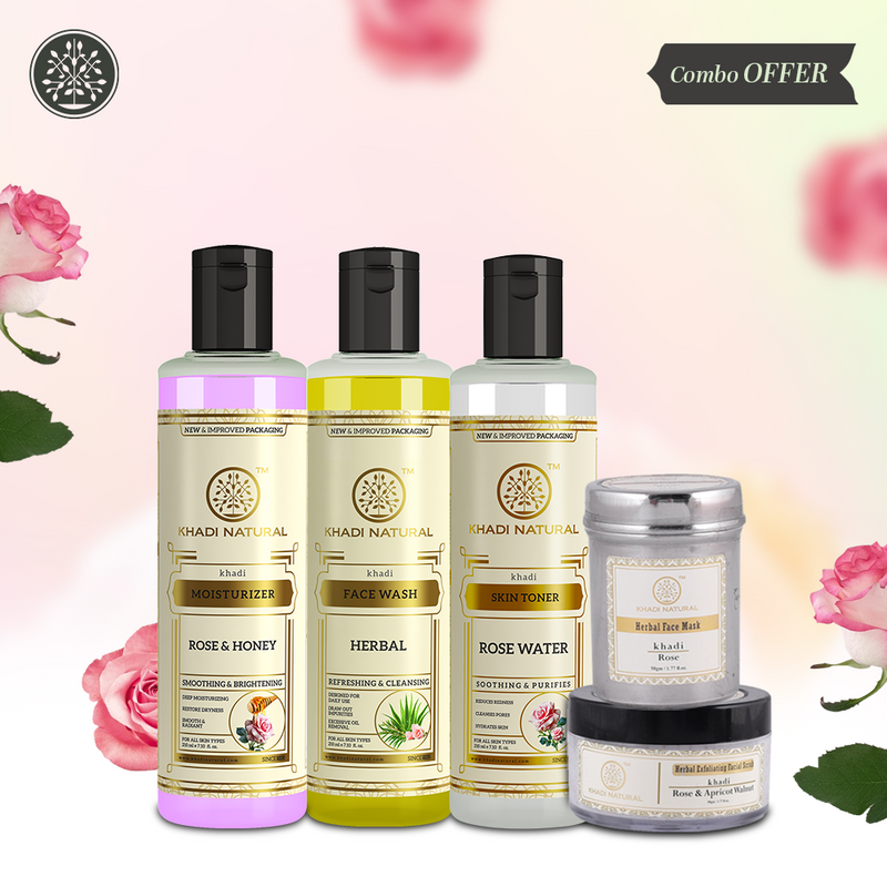 Khadi Natural Rose Radiance Combo Pack Of 5 - Buy from Indicrest