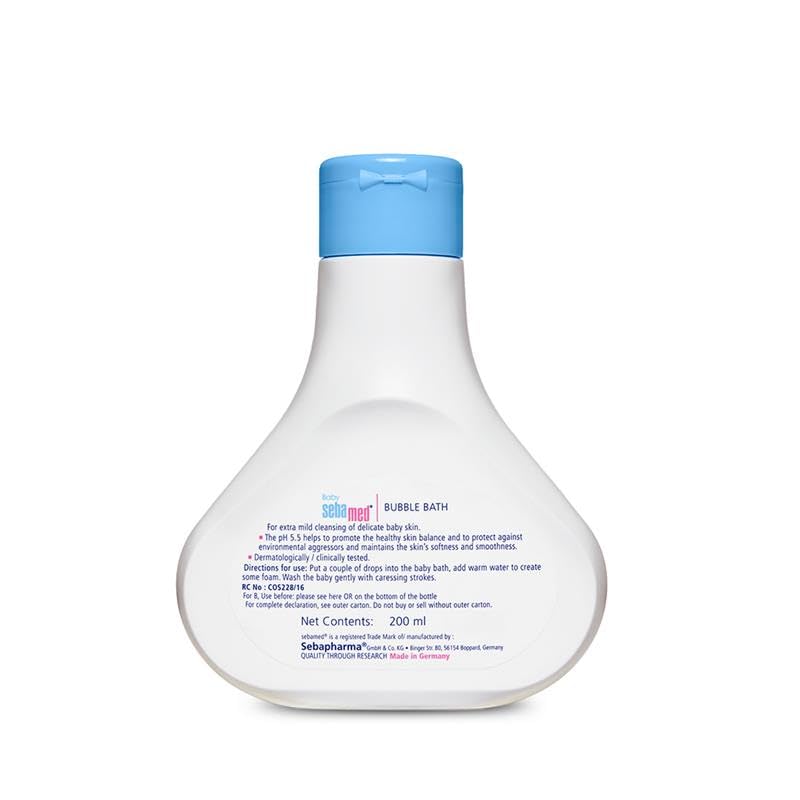 Sebamed Baby Bubble Bath|pH 5.5|With Chamomile|Soap Free|No Tears, 200ml Buy at Indicrest Image 5