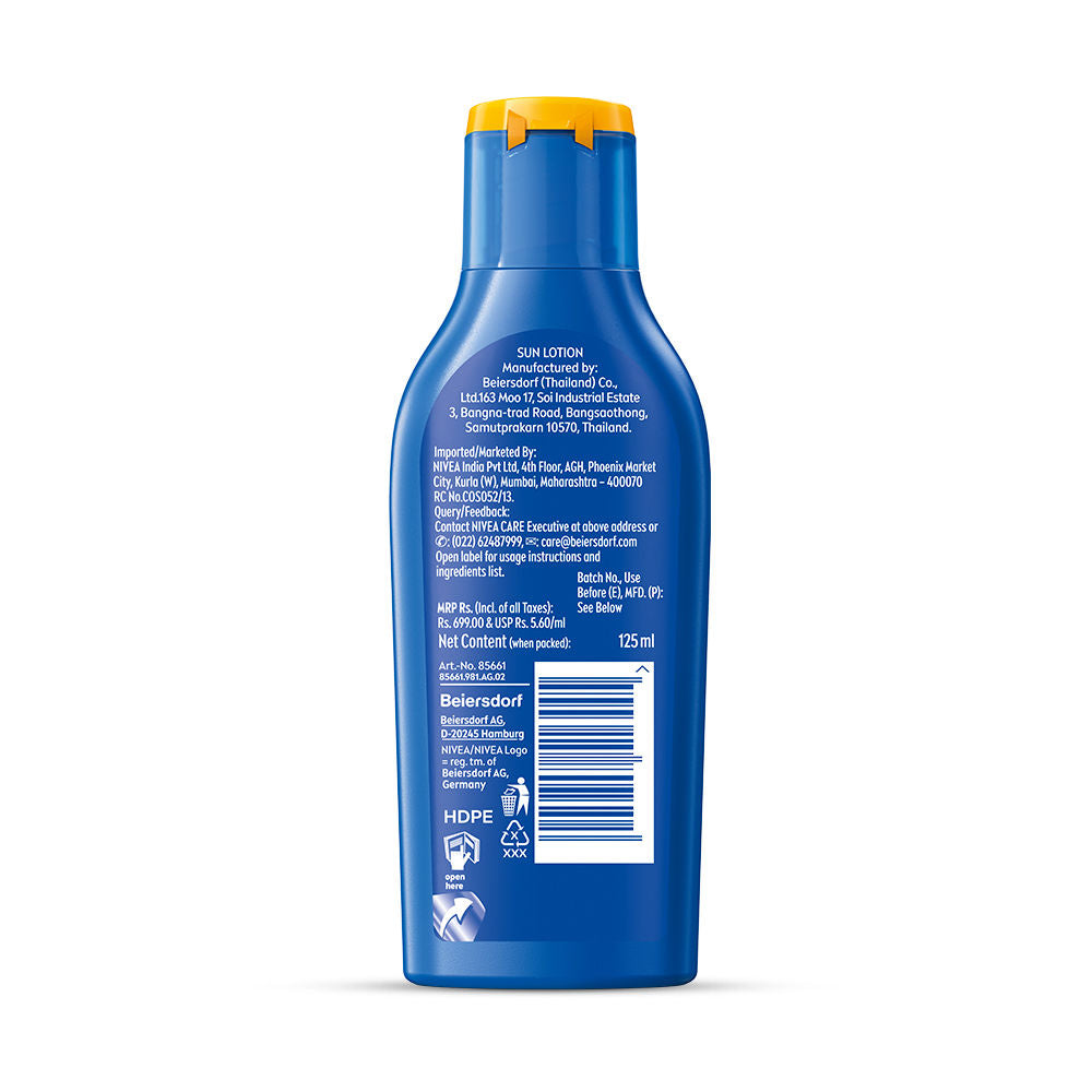 Nivea SPF 50+ PA+++ Protect & Moisture Sunscreen-No White Cast, With Vitamin C & Hyaluron, 125ml Buy at Indicrest Image 11