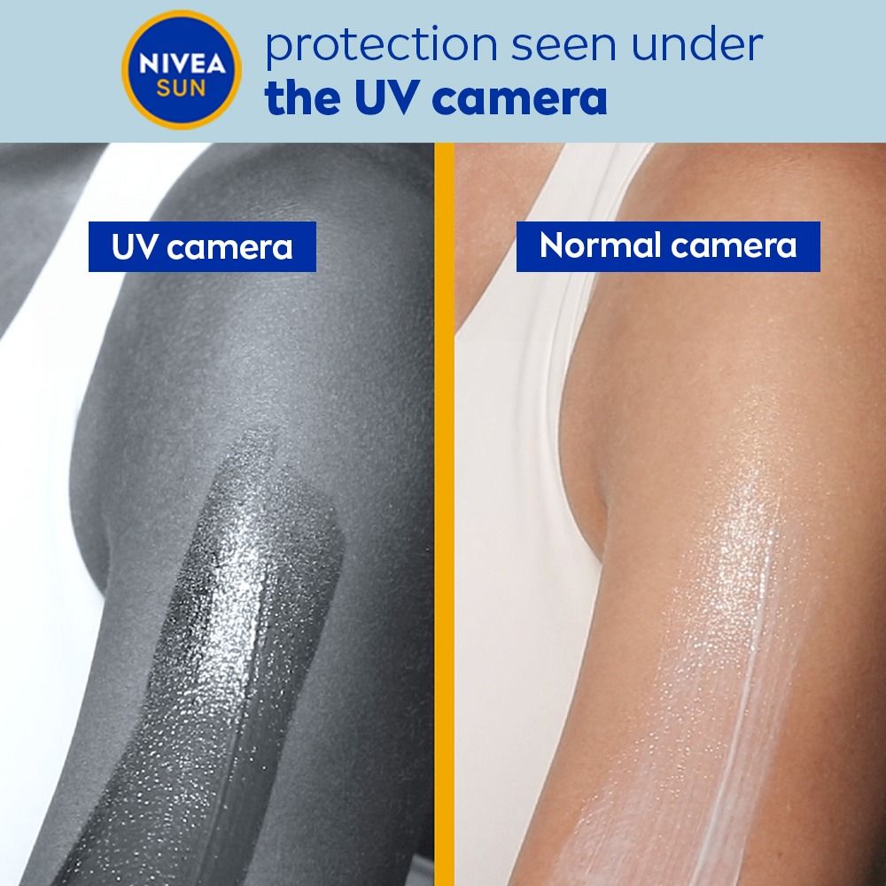 Nivea SPF 50+ PA+++ Protect & Moisture Sunscreen-No White Cast, With Vitamin C & Hyaluron, 125ml Buy at Indicrest Image 9