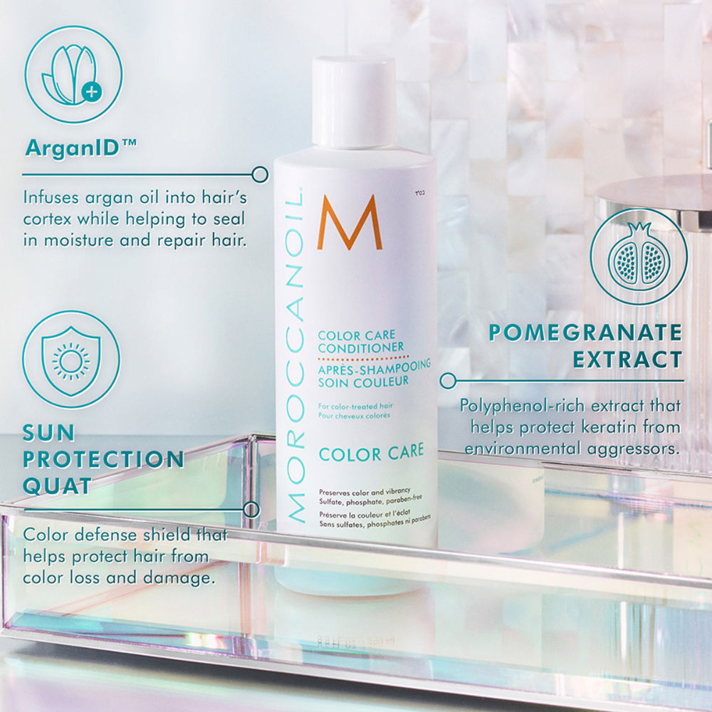 Moroccanoil Color Care Conditioner | ArganIDTM & Pomegranate | UV Blend Color Protection & Boosts Shine, 250ml