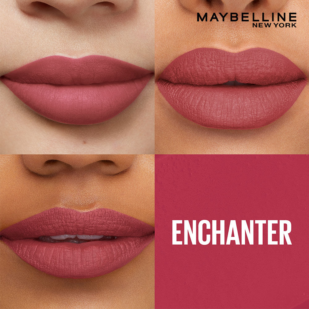 Maybelline New York Super Stay Matte Ink Liquid Lipstick, Lasts Up to 16H - 380 Enchanter, 5ml Buy at Indicrest Image 5