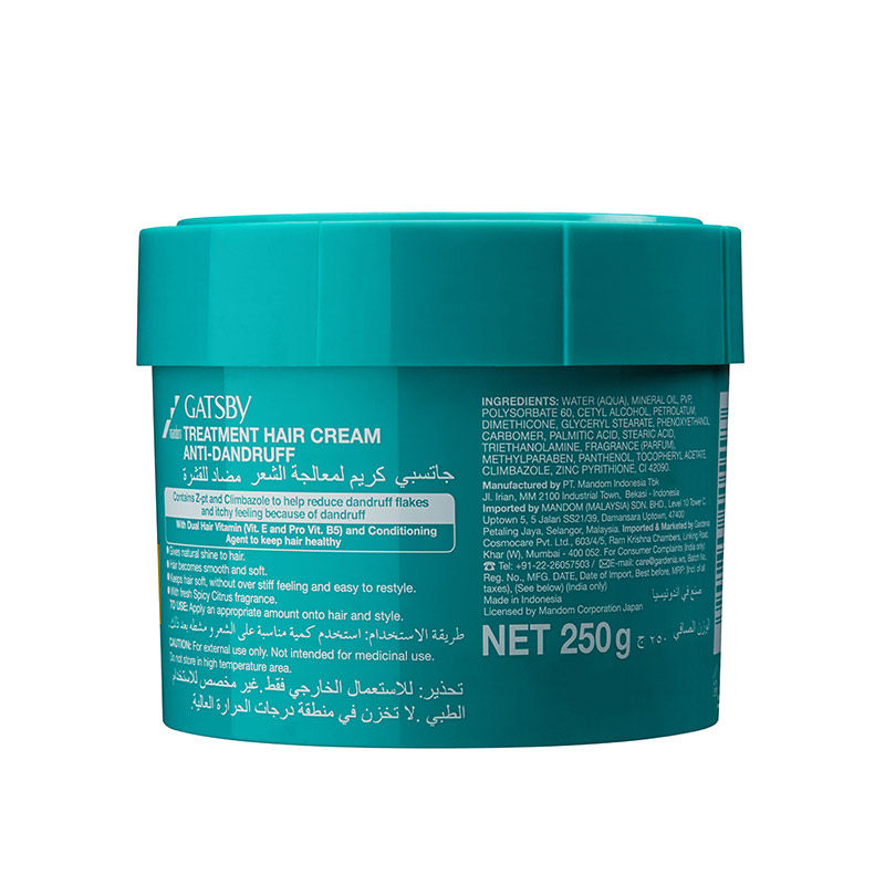 Gatsby Japan Treatment Hair Cream - Anti Dandruff, 250g